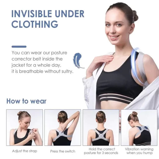 Smart Adjustable Posture Corrector – Qimara